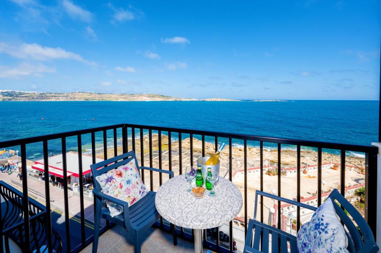 Islet Promenade Seafront Family Apartment With 2 Balconies By Getawaysmalta Σεντ Πόλς Μπέι Εξωτερικό φωτογραφία