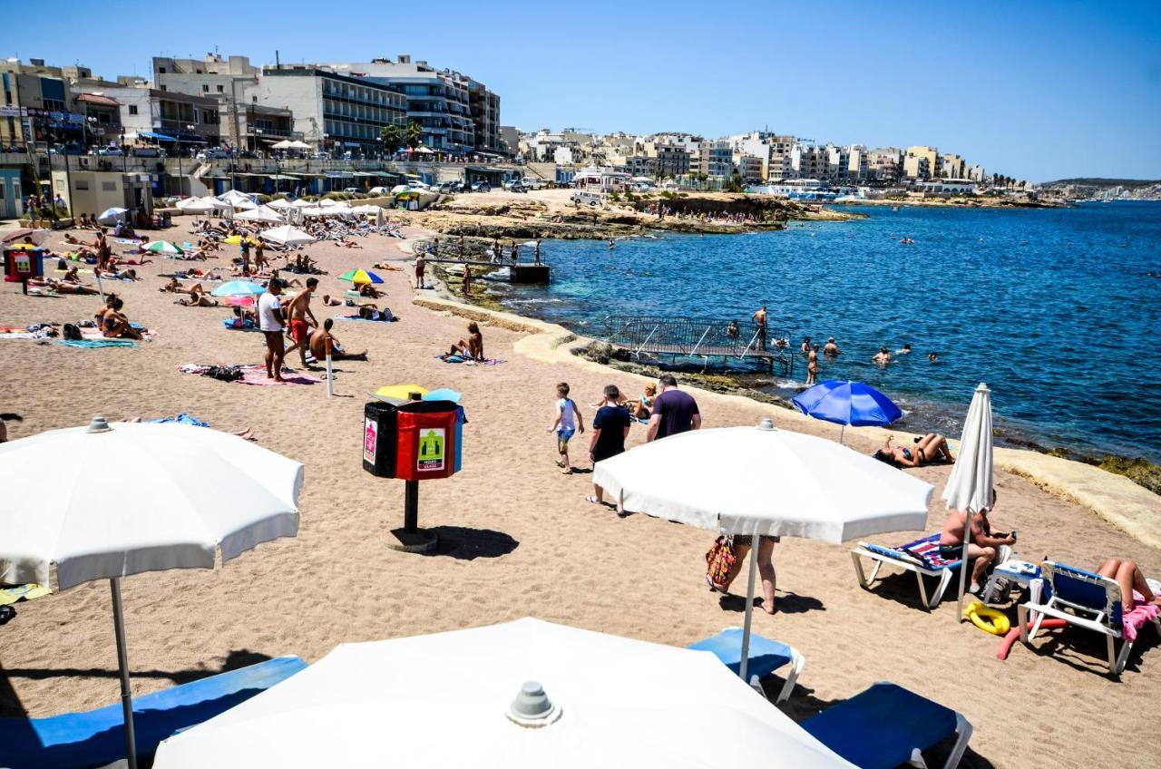 Islet Promenade Seafront Family Apartment With 2 Balconies By Getawaysmalta Σεντ Πόλς Μπέι Εξωτερικό φωτογραφία