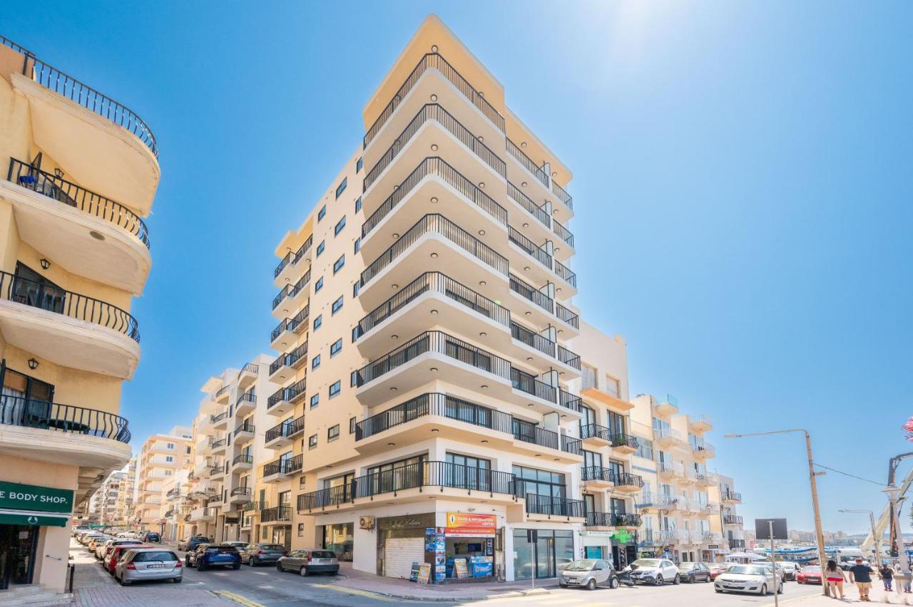 Islet Promenade Seafront Family Apartment With 2 Balconies By Getawaysmalta Σεντ Πόλς Μπέι Εξωτερικό φωτογραφία